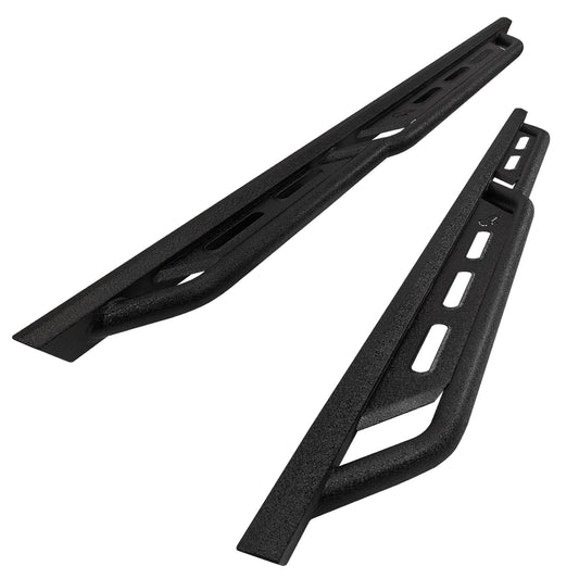 IRONBISON Running Boards Fit 2024-2025 Tacoma Double Cab (Incl. Hybrid model) Heavy Duty Tacoma Side Steps Steel Nerf Bars Step Rails Heavy Texture Black