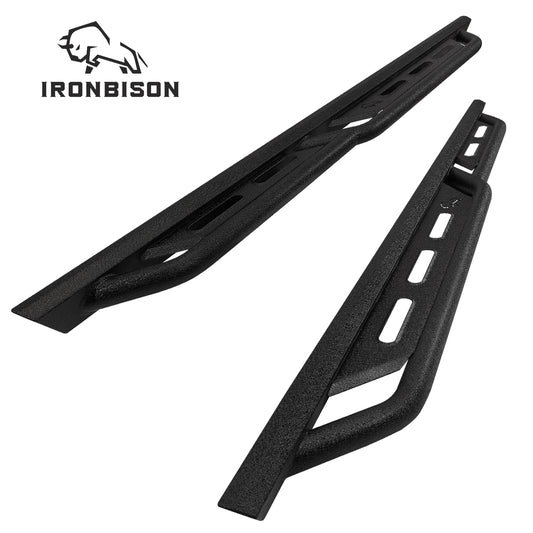 IRONBISON Running Boards Fits 2005-2025 Nissan Frontier Crew Cab Heavy Duty Pickup Truck Side Steps Off Road Nerf Bars Step Rails Heavy Texture Black