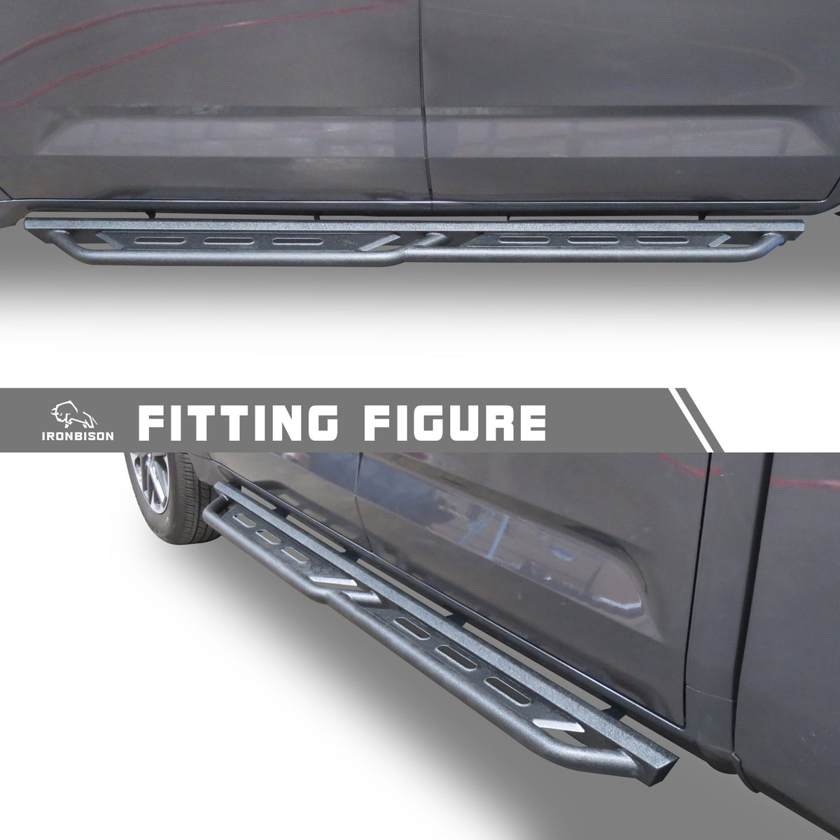 IRONBISON Running Boards Fit 20222024 Toyota Tundra CrewMax Heavy Dut