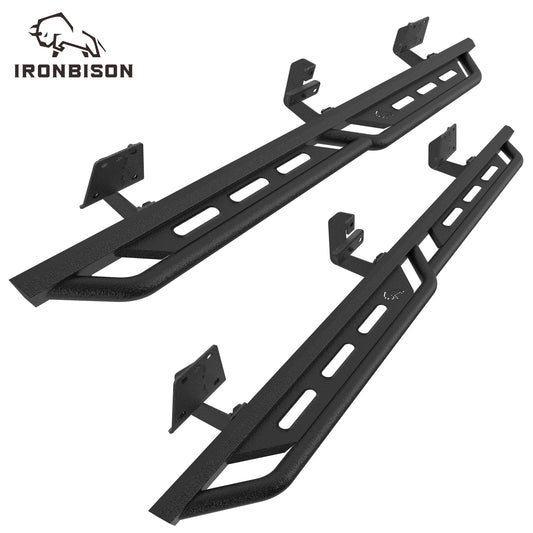 IRONBISON Running Boards Fits 2019-2025 Dodge RAM 1500 Crew Cab (Excl. 19-24 Ram 1500 Classic) Heavy Duty Pickup Truck Side Steps Off Road Nerf Bars Step Rails Heavy Texture Black