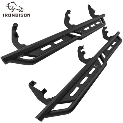 IRONBISON Rocker Steps Running Boards Compatible with 2019-2026 Ford Ranger SuperCrew Cab |Side Steps| Nerf Bars |Pickup Truck Accessories |Carbon Steel 2pcs (IB-FRS-015)