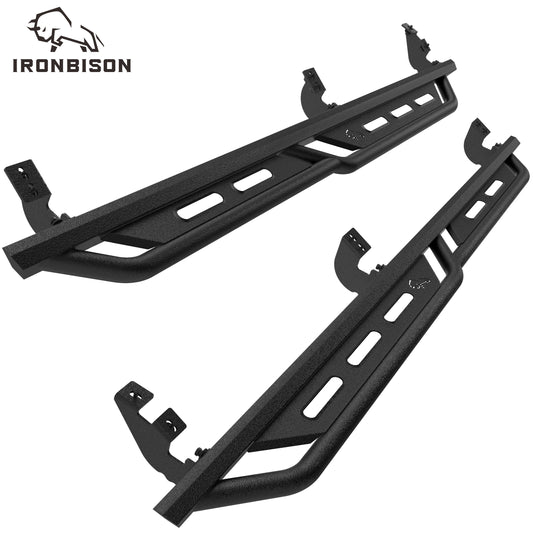 IRONBISON Running Boards Fits 2005-2023 Toyota Tacoma Double Cab Heavy Duty Pickup Truck Side Steps Off Road Nerf Bars Step Rails Heavy Texture Black