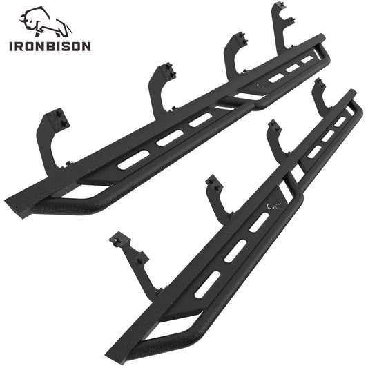 IRONBISON Rocker Steps Running Boards Compatible with 2022-2026 Toyota Tundra CrewMax |Side Steps| Nerf Bars |Pickup Truck Accessories |Carbon Steel 2pcs (IB-TRS-032)