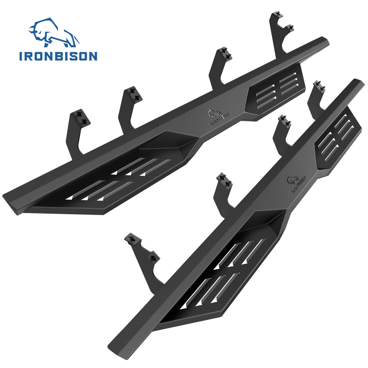 IRONBISON Defender Running Boards Compatible with 2022-2026 Toyota Tundra Double Cab Pickup Truck Fine Texture Black 5” Drop Side Steps Nerf Bars Rock Slider Armor Off-Road Accessories (2pcs)