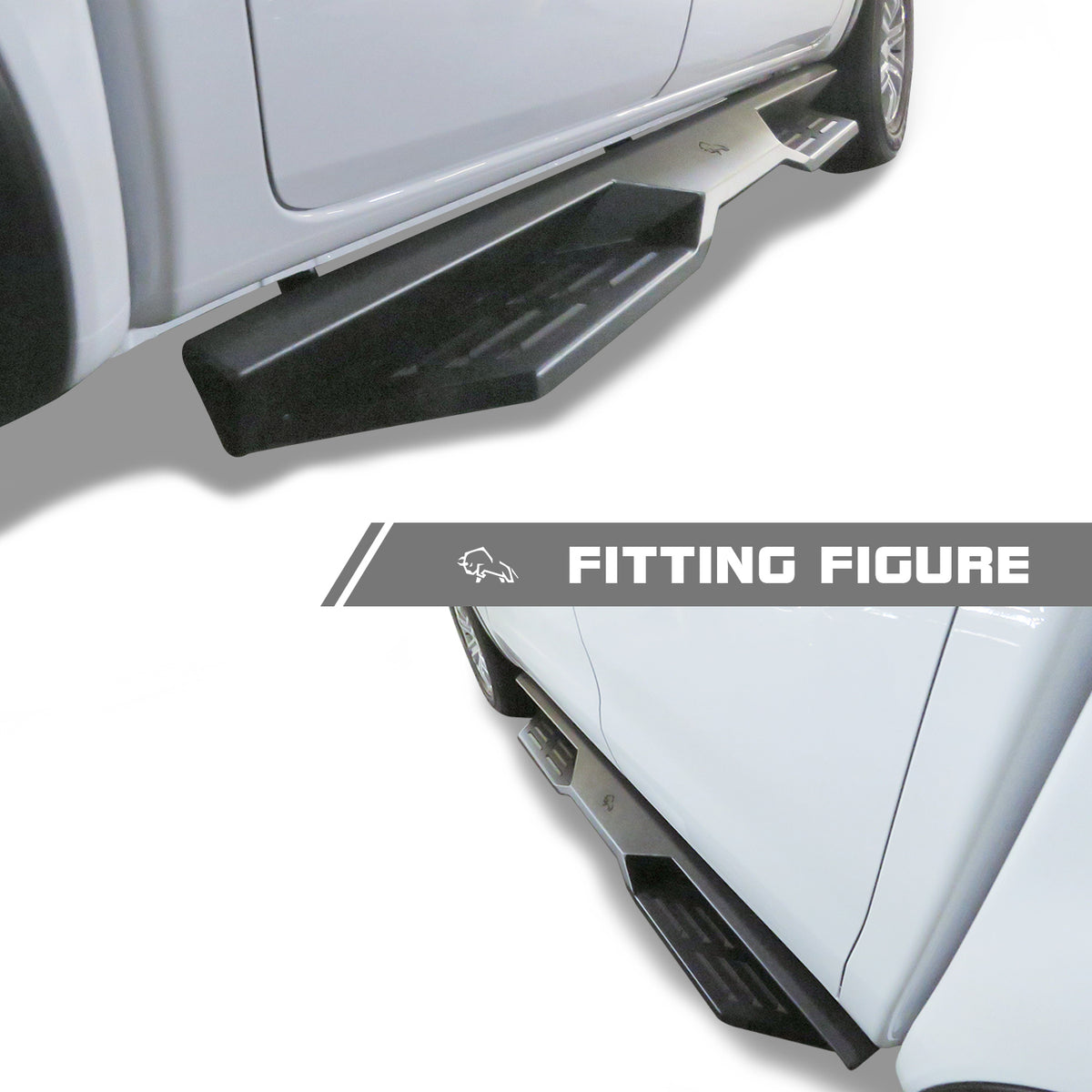 IRONBISON Defender Steps Running Boards Fit 20192024 Ford Ranger Supe