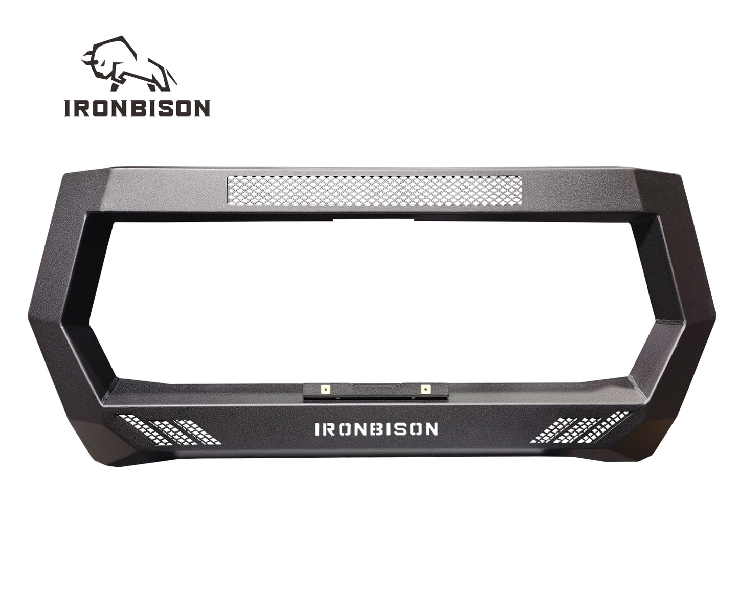 IRONBISON BARDE Bull Bar Compatible with 2019-2024 Dodge RAM 1500 Pickup Truck (Excl. Rebel & TRX trims, 19-24 Ram 1500 Classic,2020-2022 Ram 1500 Diesel models) Fine Textured Black Front Bumper Brush Grille Guard (IBCJD02)
