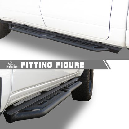 IRONBISON Running Boards Fits 2019-2025 Dodge RAM 1500 Crew Cab (Excl. 19-24 Ram 1500 Classic) Heavy Duty Pickup Truck Side Steps Off Road Nerf Bars Step Rails Heavy Texture Black