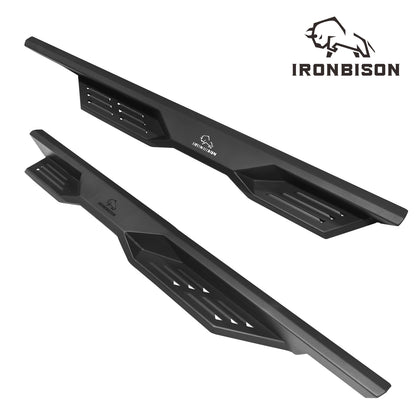 IRONBISON Defender Steps Running Boards Fit 2010-2024 Toyota 4Runner (Excl. 10-13 SR5| 10-24 Limited| 20-21 Nightshade Edition Model & 2022-2024 TRD Sport Models) Fine Texture Black Side Steps Nerf Bars Rock Slider Armor (IBDS-T015)