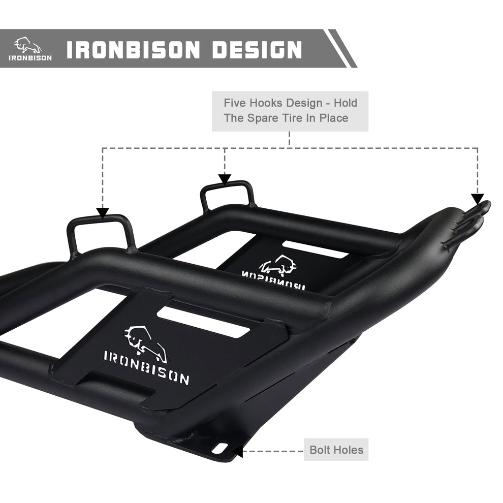IRONBISON Universal Spare Tire Carriers, Heavy Duty Pickup Truck Spare