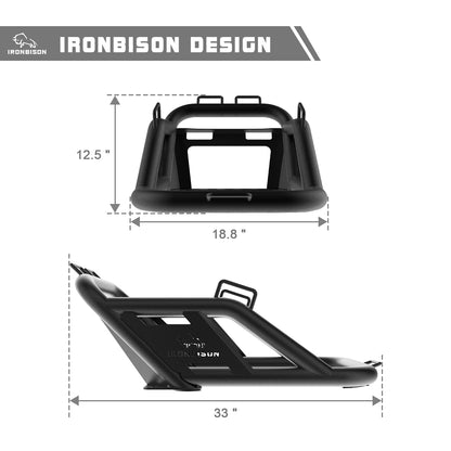 IRONBISON Universal Spare Tire Carriers, Heavy Duty Pickup Truck Spare Tire Mount Allows Use of 40inch Spare Tire Fine Textured Black